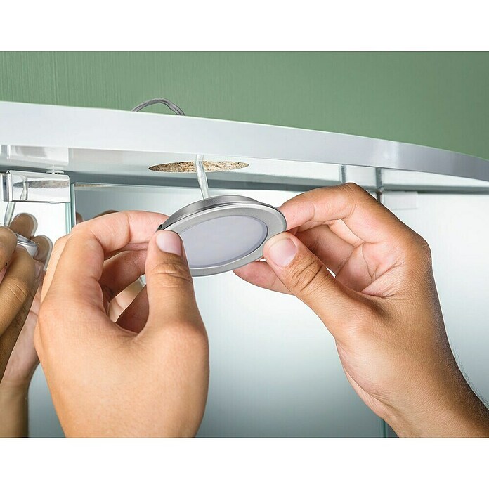 Paulmann Led-onderbouwverlichtingset (Warm wit, 3 st., RVS) | BAUHAUS