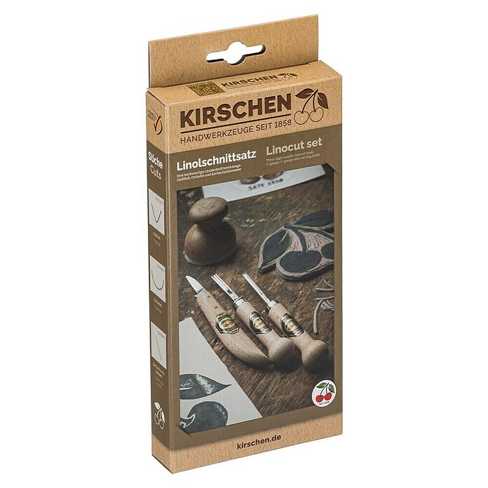 Kirschen Set za linorez  (3 -del.) | 1879 - Schnitzwerkzeuge | BADH - Feilen/Hobel/Stechbeitel | BAD - Handwerkzeuge | BA - Handwerkzeuge | B - Werkz/Masch/Maschzubeh/Auto | BAUHAUS