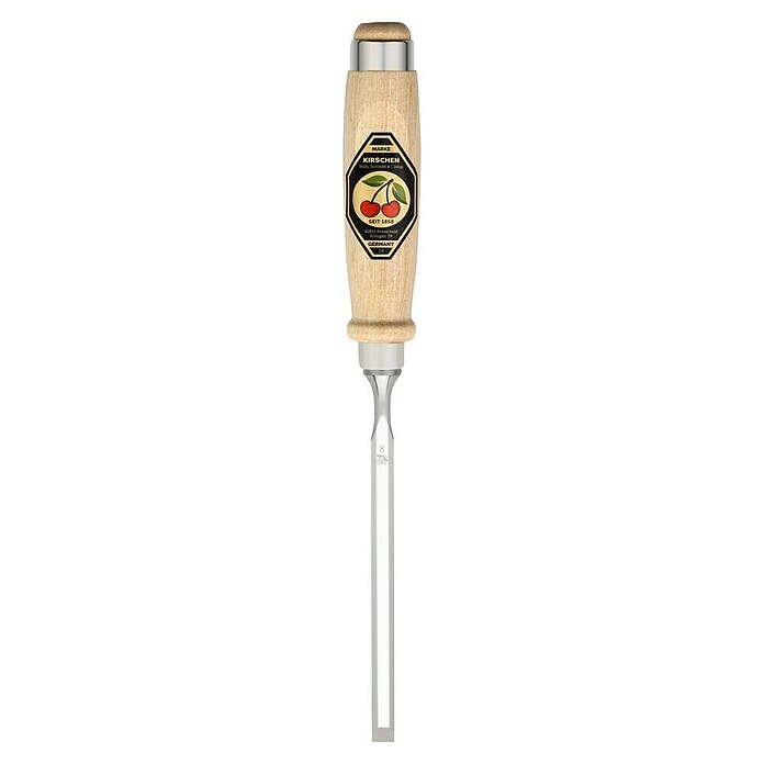 Kirschen Stechbeitel (Klingenbreite: 8 mm, Schneidwinkel: 25°, 61 HRC)