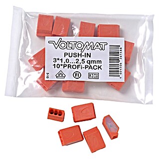 Voltomat Vtični terminal (Število vodnikov: 3 kos, 1 mm² - 2,5 mm², 10 kos)