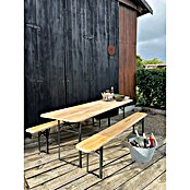 Biertafel (l x b x h: 220,3 x 70,4 x 75,6 cm, Lichtbruin, Inklapbaar) | BAUHAUS
