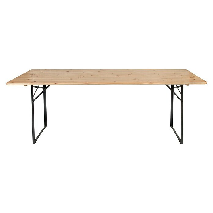 Biertafel (l x b x h: 220,3 x 70,4 x 75,6 cm, Lichtbruin, Inklapbaar) | BAUHAUS