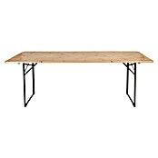 Biertafel (l x b x h: 220,3 x 70,4 x 75,6 cm, Lichtbruin, Inklapbaar) | BAUHAUS