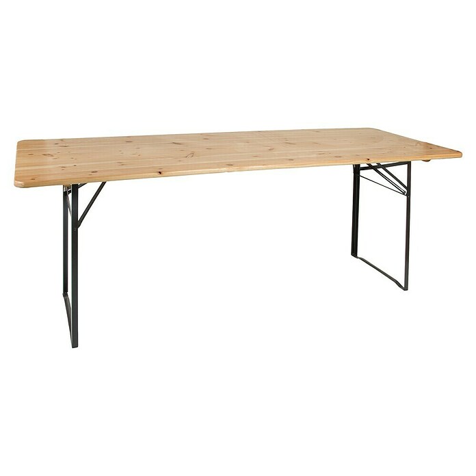 Biertafel (l x b x h: 220,3 x 70,4 x 75,6 cm, Lichtbruin, Inklapbaar) | BAUHAUS