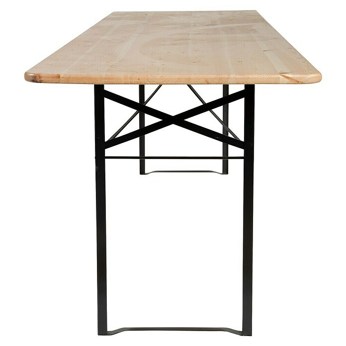 Biertafel (l x b x h: 220,3 x 70,4 x 75,6 cm, Lichtbruin, Inklapbaar) | BAUHAUS