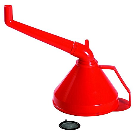 Trichter (Durchmesser: 160 mm, Flexschlauch, Rot)