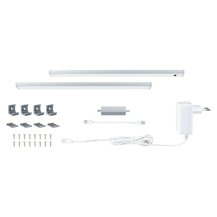 Paulmann Led-onderbouwverlichtingset 2x Chroom (4 W, Chroom) | BAUHAUS