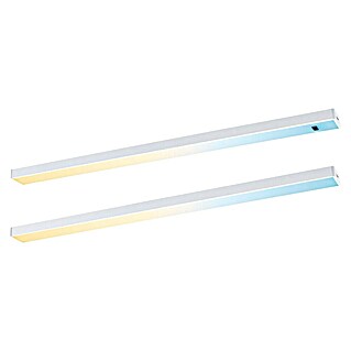 REV PENTA Light Strip Sockets Under Cabinet Kitchen LED Under-unit Light with 2 Sockets and Switches 15W 76 cm White White