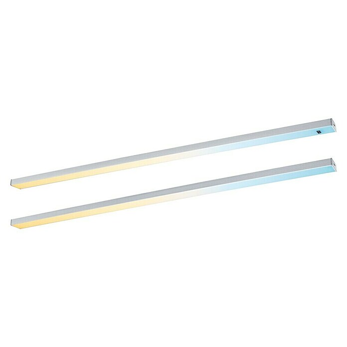 Paulmann Led-onderbouwverlichting 2x Chroom 6W (l x b x h: 26 x 350 x 11 mm, 230 V) | BAUHAUS