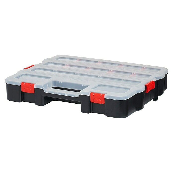 Alutec Organizer Compact 386 (L x B x H: 386 x 310 x 68 mm, Anzahl Fächer: 18 Stk., Ohne Inhalt) | BAUHAUS