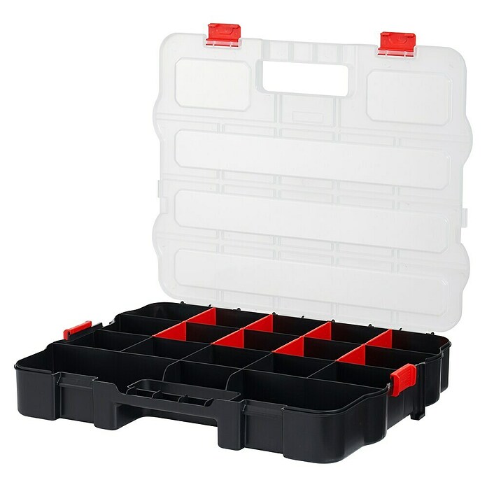 Alutec Organizer Compact 386 (L x B x H: 386 x 310 x 68 mm, Anzahl Fächer: 18 Stk., Ohne Inhalt) | BAUHAUS
