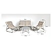 Conjunto de muebles Formentera (4 pzs., Acero/Olefina, Gris/Blanco) | BAUHAUS