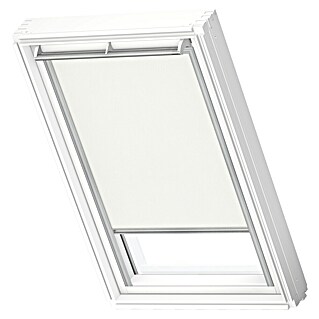 Velux Dachfensterrollo RFL FK08 1028S (Farbe: Weiß - 1028S, Farbe Schiene: Aluminium, Manuell)