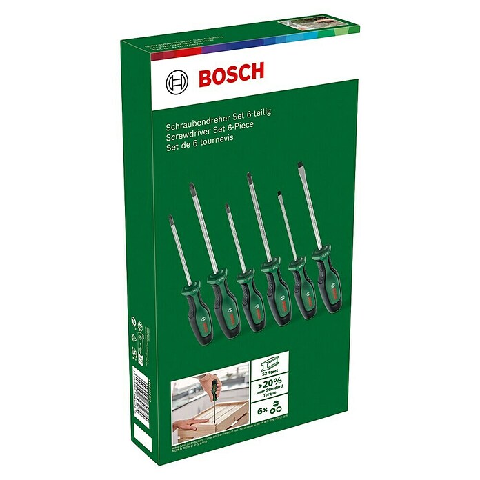 Bosch Set de destornilladores (6 pzs.) | BAUHAUS