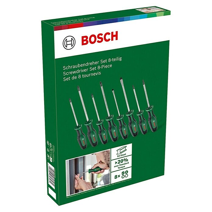 Bosch Set de destornilladores (8 pzs.) | BAUHAUS