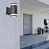 Globo LED-Außenwandleuchte Alcala (11 W, Anthrazit, Ø x H: 10 x 16,5 cm) | BAUHAUS