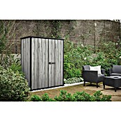 Keter Geräteschrank Signature Strom Grey High-Store (Außenmaß inkl. Dachüberstand (B x T): 140 x 73,6 cm, Stormgrey, Kunststoff) | BAUHAUS