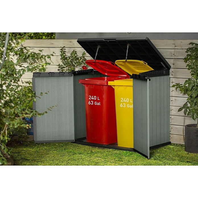 Keter Truhe Store it out Darwin (L x B x H: 80 x 140 x 118 cm, Grün, Kunststoff) | BAUHAUS
