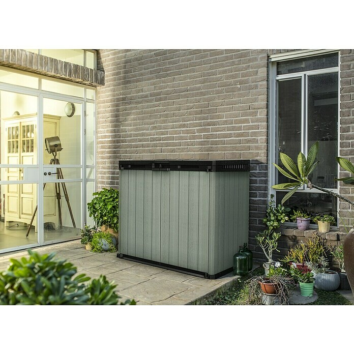 Keter Truhe Store it out Darwin (L x B x H: 80 x 140 x 118 cm, Grün, Kunststoff) | BAUHAUS