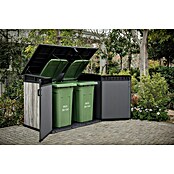 Keter Garten-Aufbewahrungsbox Signature Storm Grey Grande-Store (Außenmaß inkl. Dachüberstand (B x T): 190 x 109 cm, Kunststoff, Stormgrey) | BAUHAUS