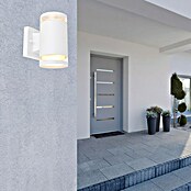 Globo LED-Außenwandleuchte Alcala (11 W, Weiß, Ø x H: 10 x 16,5 cm) | BAUHAUS