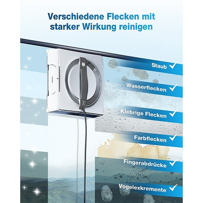 Ecovacs Fensterreinigungsroboter Winbot W2 Omni (Tankvolumen: 60 ml, Akkulaufzeit: 110 min) | BAUHAUS