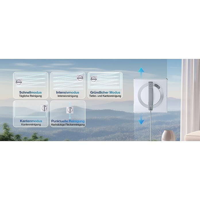 Ecovacs Fensterreinigungsroboter Winbot W2 Omni (Tankvolumen: 60 ml, Akkulaufzeit: 110 min) | BAUHAUS