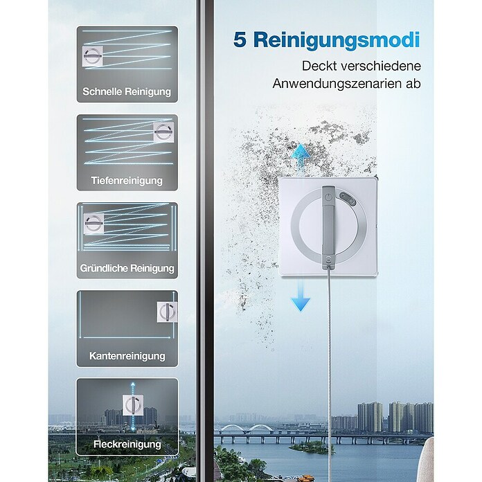 Ecovacs Fensterreinigungsroboter Winbot W2 Omni (Tankvolumen: 60 ml, Akkulaufzeit: 110 min) | BAUHAUS