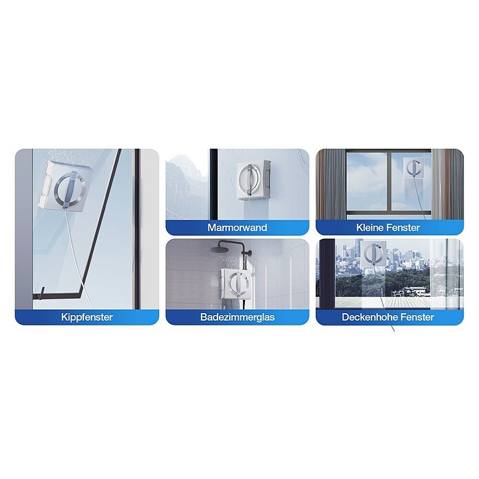 Ecovacs Fensterreinigungsroboter Winbot W2 Omni (Tankvolumen: 60 ml, Akkulaufzeit: 110 min) | BAUHAUS