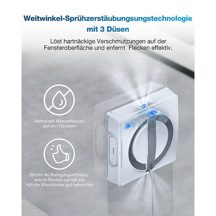 Ecovacs Fensterreinigungsroboter Winbot W2 Omni (Tankvolumen: 60 ml, Akkulaufzeit: 110 min) | BAUHAUS