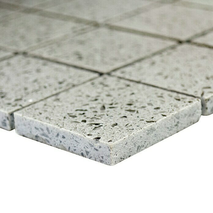 Mozaïektegel Quadrat Artifical XCM ASM43 (30,5 x 30,5 cm, Grijs, Glanzend)