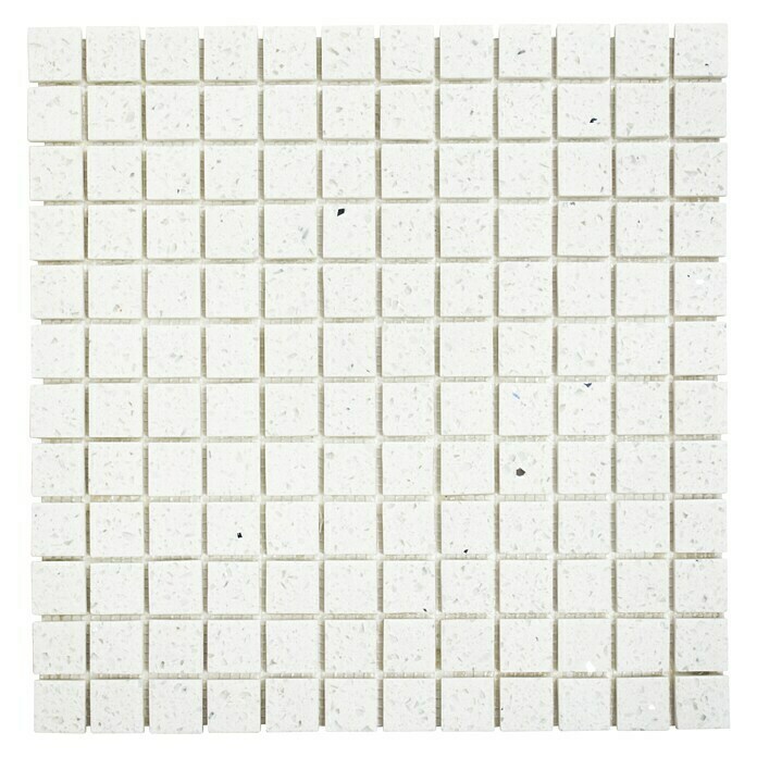 Mozaïektegel Quadrat Artifical XCM ASM21 (30,5 x 30,5 cm, Wit, Glanzend)