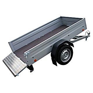 Anhänger Kippdeichsel (Nutzlast: 581 kg, Einachser, Kasteninnenmaß: 2435 x 1235 x 340 mm, Ungebremst)