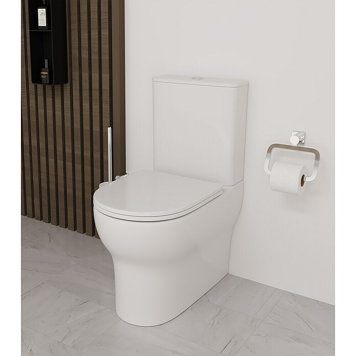 Pack de WC Adan 2004 (Sin borde de descarga, Sin esmalte especial, Salida WC: Vertical, Blanco) | BAUHAUS
