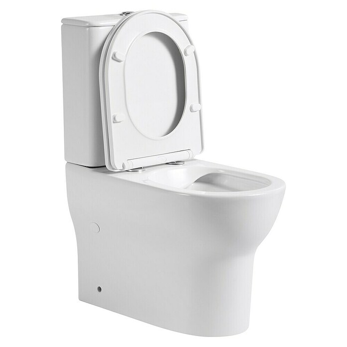 Pack de WC Adan 2004 (Sin borde de descarga, Sin esmalte especial, Salida WC: Vertical, Blanco) | BAUHAUS