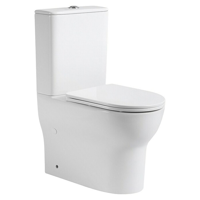 Pack de WC Adan 2004 (Sin borde de descarga, Sin esmalte especial, Salida WC: Vertical, Blanco) | BAUHAUS