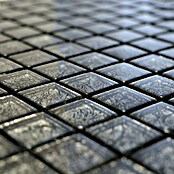 Mosaikfliese Quadrat Crystal Uni XCM 8BL17 (30 x 30 cm, Schwarz, Glänzend)