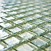 Mosaikfliese Quadrat Crystal Uni XCM 8SB26 (30 x 30 cm, Silber, Glänzend)