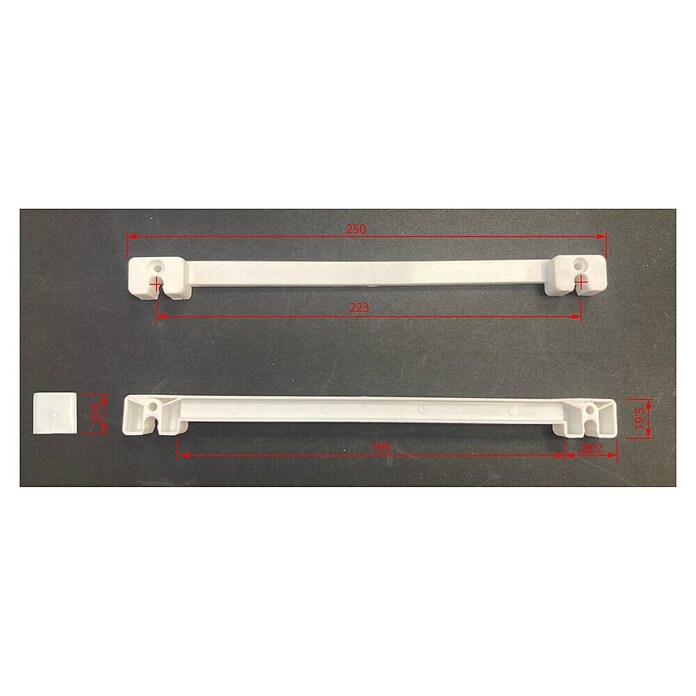 Regleta para escurreplatos (Largo: 252 mm, Blanco, 2 ud.) | BAUHAUS