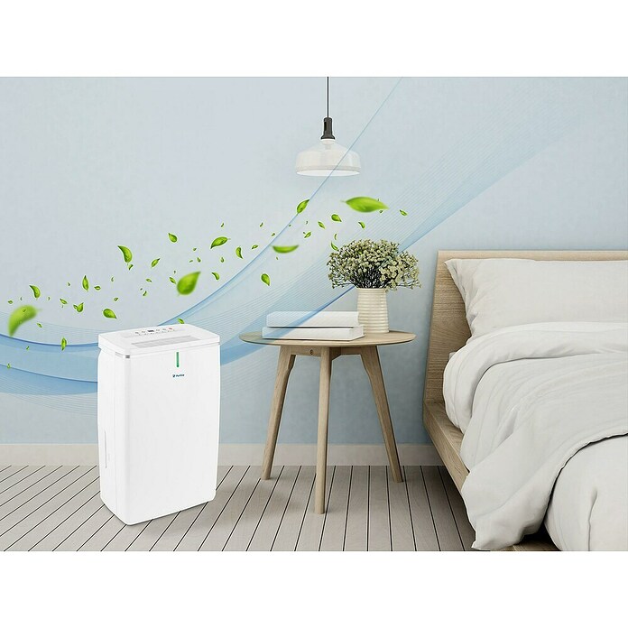 Purline Deshumidificador Dryos 16 (240 W, Potencia de deshumidificación: 16 l/día, Blanco, 55 l) | BAUHAUS