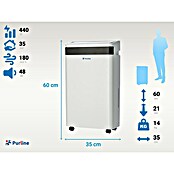 Purline Deshumidificador Dryos 20 (440 W, Potencia de deshumidificación: 20 l/día, Blanco, 5,5 l) | BAUHAUS