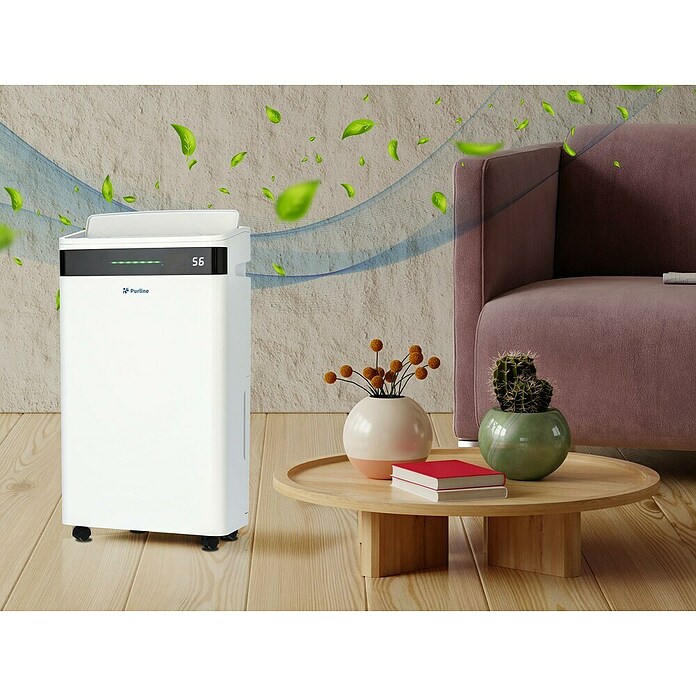 Purline Deshumidificador Dryos 20 (440 W, Potencia de deshumidificación: 20 l/día, Blanco, 5,5 l) | BAUHAUS
