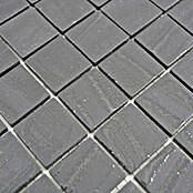 Mosaikfliese Quadrat Eco Uni TINA 03 (31,5 x 31,5 cm, Schwarz/Anthrazit, Matt)