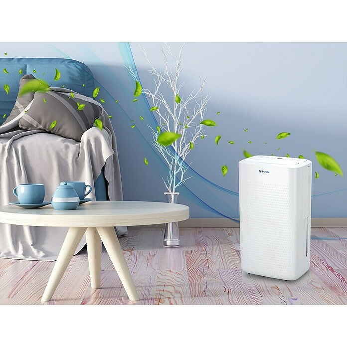 Purline Deshumidificador Dryos 12 (250 W, Potencia de deshumidificación: 12 l/día, Blanco, 2 l) | BAUHAUS