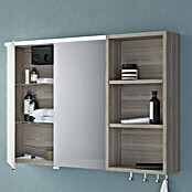 Camargue LED-Spiegelschrank Cube/Loft (B x H: 60 x 62 cm, Mit Beleuchtung, MDF, Eiche Cordoba)