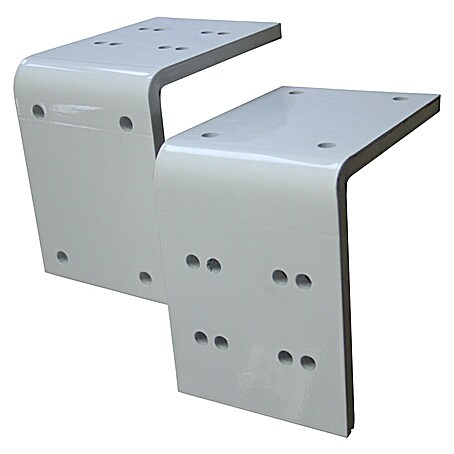Deckenadapter ALT-ET-DA (175 x 130 x 175 mm, Verkehrsweiß, Passend für: Sunfun Vollkassettenmarkisen Elba)