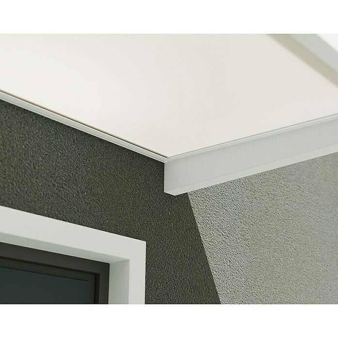 Palram – Canopia Pultvordach Sophia (215 x 95 x 17 cm, Weiß) | BAUHAUS