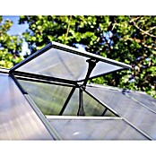 Palram Gewächshaus Hybrid (3,06 x 2,08 x 1,85 m, 0,7 mm, Polycarbonat, Anthrazit)