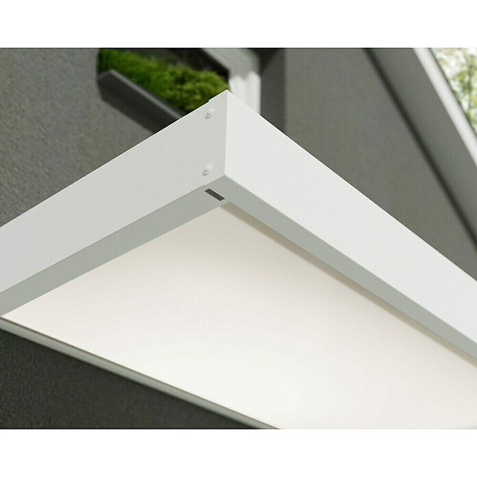 Palram – Canopia Pultvordach Sophia (215 x 95 x 17 cm, Weiß) | BAUHAUS