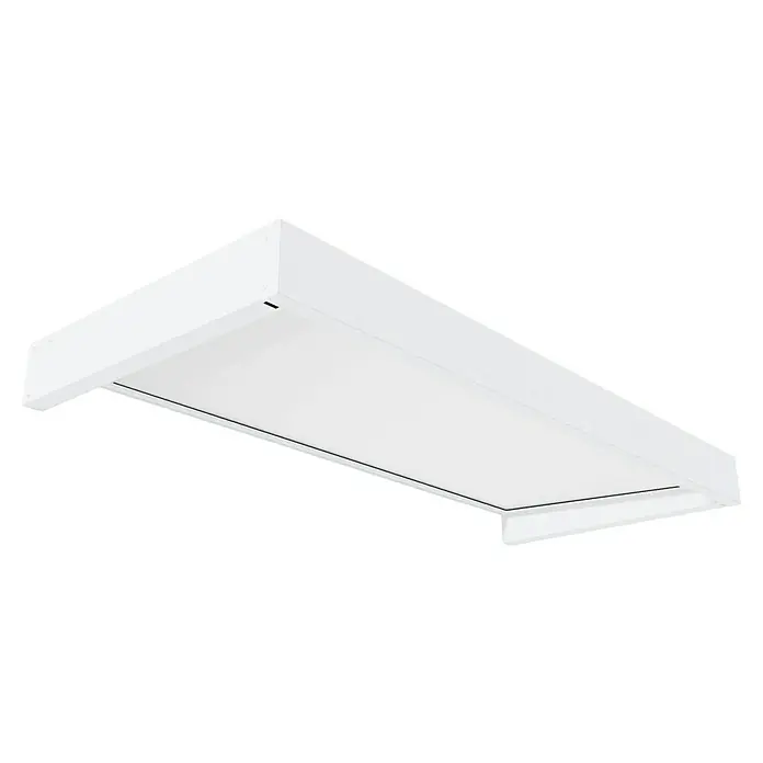 Palram – Canopia Pultvordach Sophia - 215 x 95 x 17 cm, Weiß, Farbe Dach: Opal - Weiße, schmale, rechteckige LED-Deckenleuchte.
